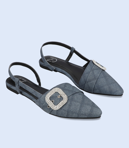BW10223-BLUE-Women Sling Back