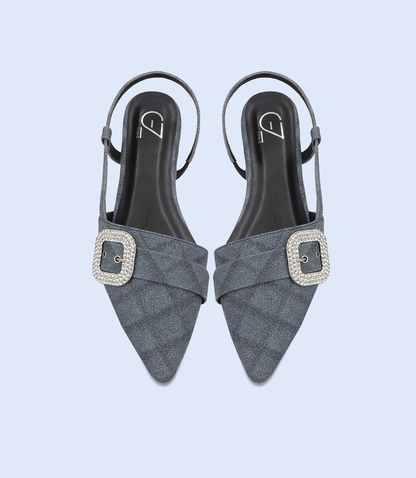 BW10223-BLUE-Women Sling Back